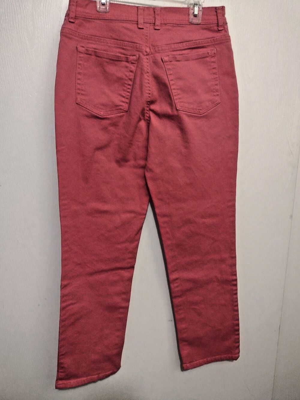 Gloria Vanderbilt Womens Size 8 Short Amanda Straight Leg Coral Denim Jeans - Picture 2 of 9